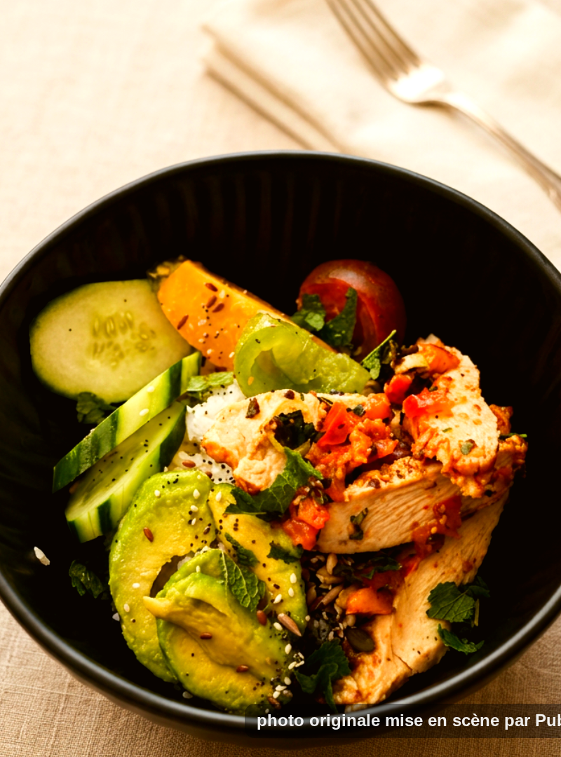 Poke bowl poulet