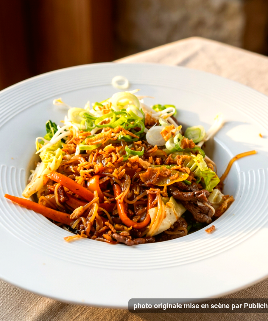 Un voyage gustatif pour vos papilles ! Notre wok de bœuf préparé avec amour et des produits frais vous attend. Un mélange de saveurs et de textures, reflet de l'artisanat de notre cuisine. Venez le découvrir au Rouveau, à Sanary-sur-Mer, pour un moment convivial. 🥢🥕🧅🌶️ #WokBoeuf #SanarySurMer #SANARYSURMERFood #Bandol #LaCadiere #Boeuf #Restaurant #FaitMaison #CuisineDeSaison #OuManger #FrenchFood #Var #Traditionel #CuisineFrancaise