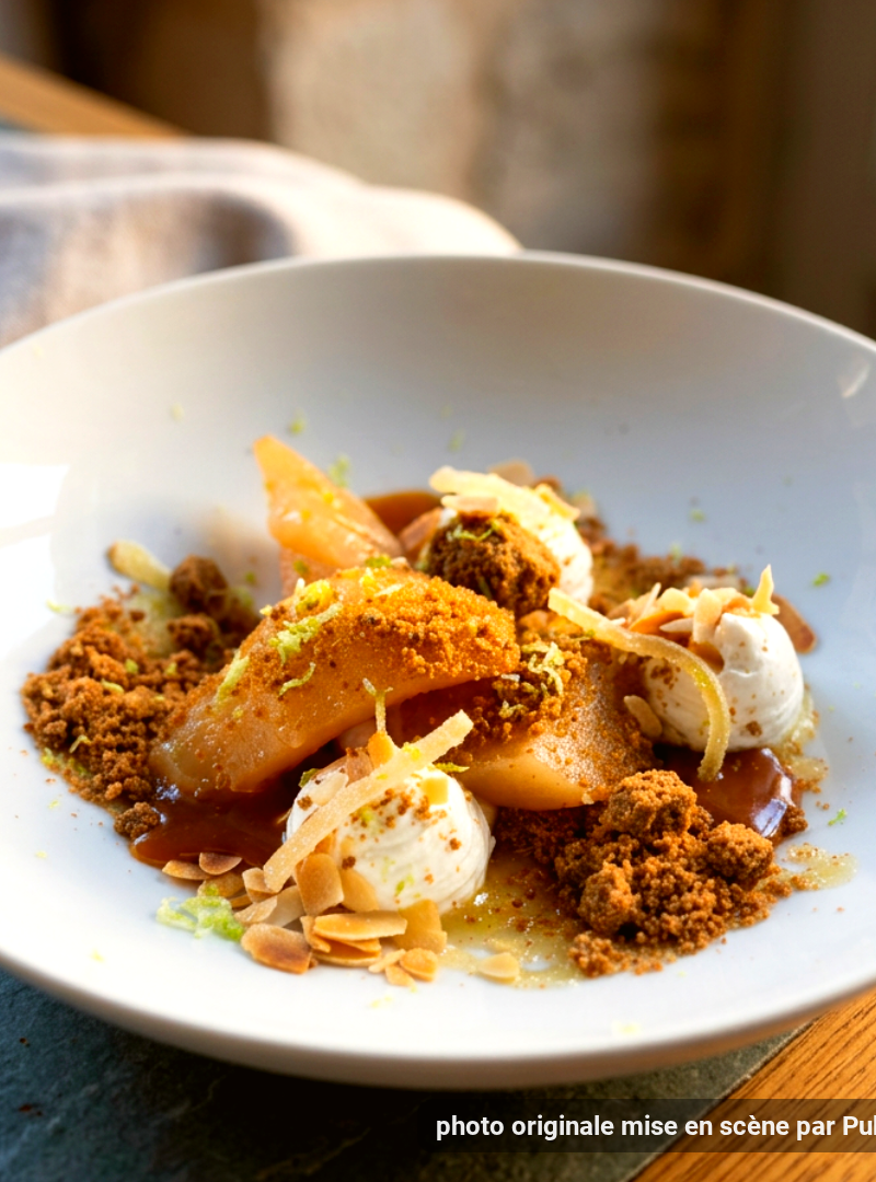 POIRES ROTIS AUX 4 EPICES