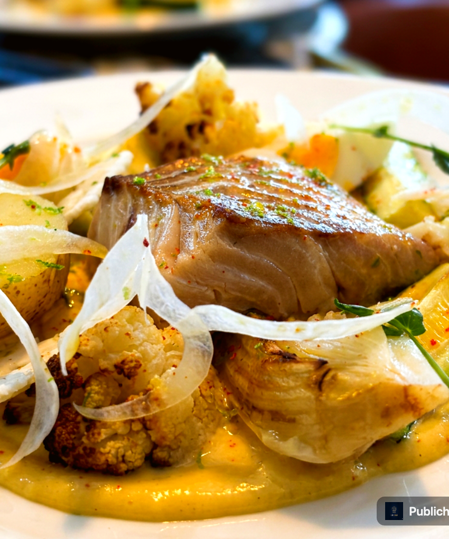 Zoom sur l'authenticité de notre brasserie à Marseille ! Un beau pavé doré avec amour par le Chef, servi sur sa mousseline et ses légumes croquants. La convivialité et le goût du vrai dans chaque détail 🐟🌿✨
#OBistrot #MarseilleFood #PoissonRoti #Restaurant #Reservation — Meilleur restaurant à Marseille — O'Bistrot